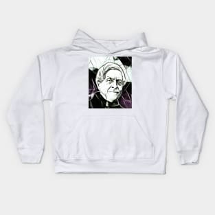 Jules Michelet Black and White Portrait | Jules Michelet Artwork 3 Kids Hoodie